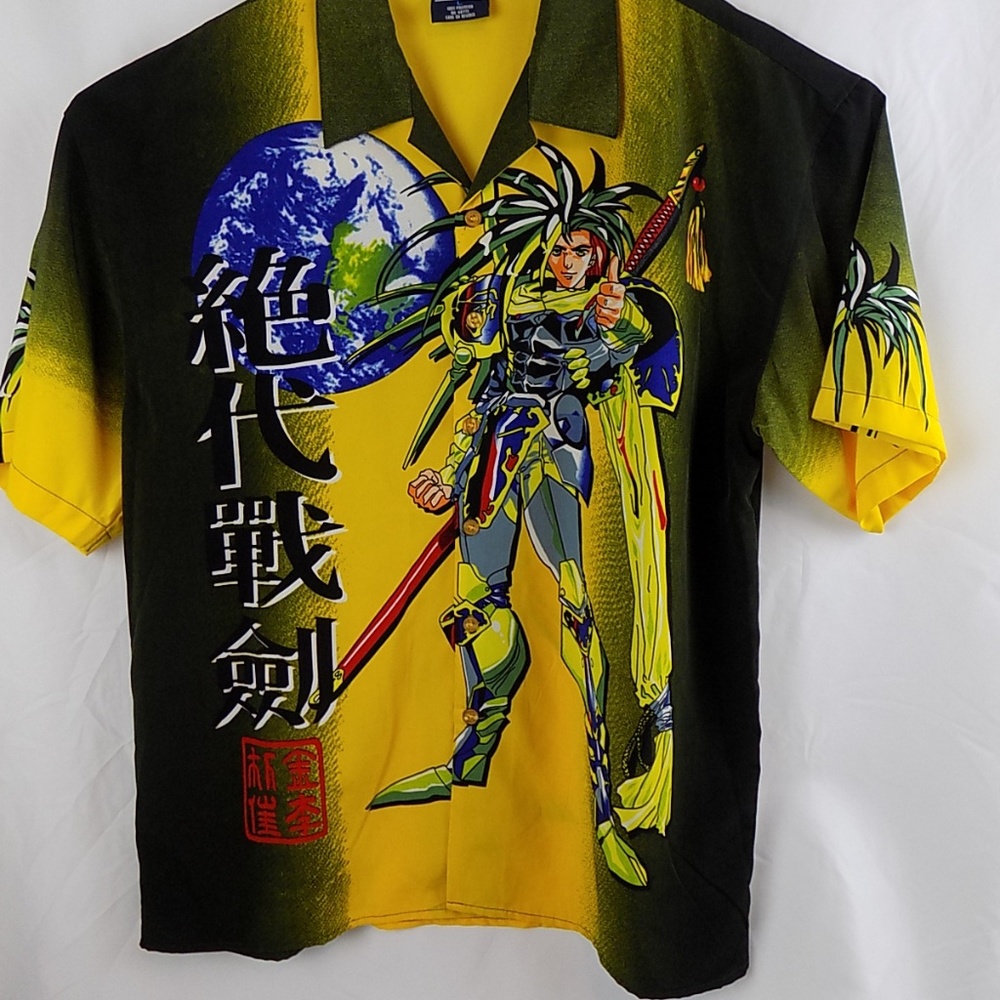 Urban Edge Mens Size L Yellow Button-Down Shirt